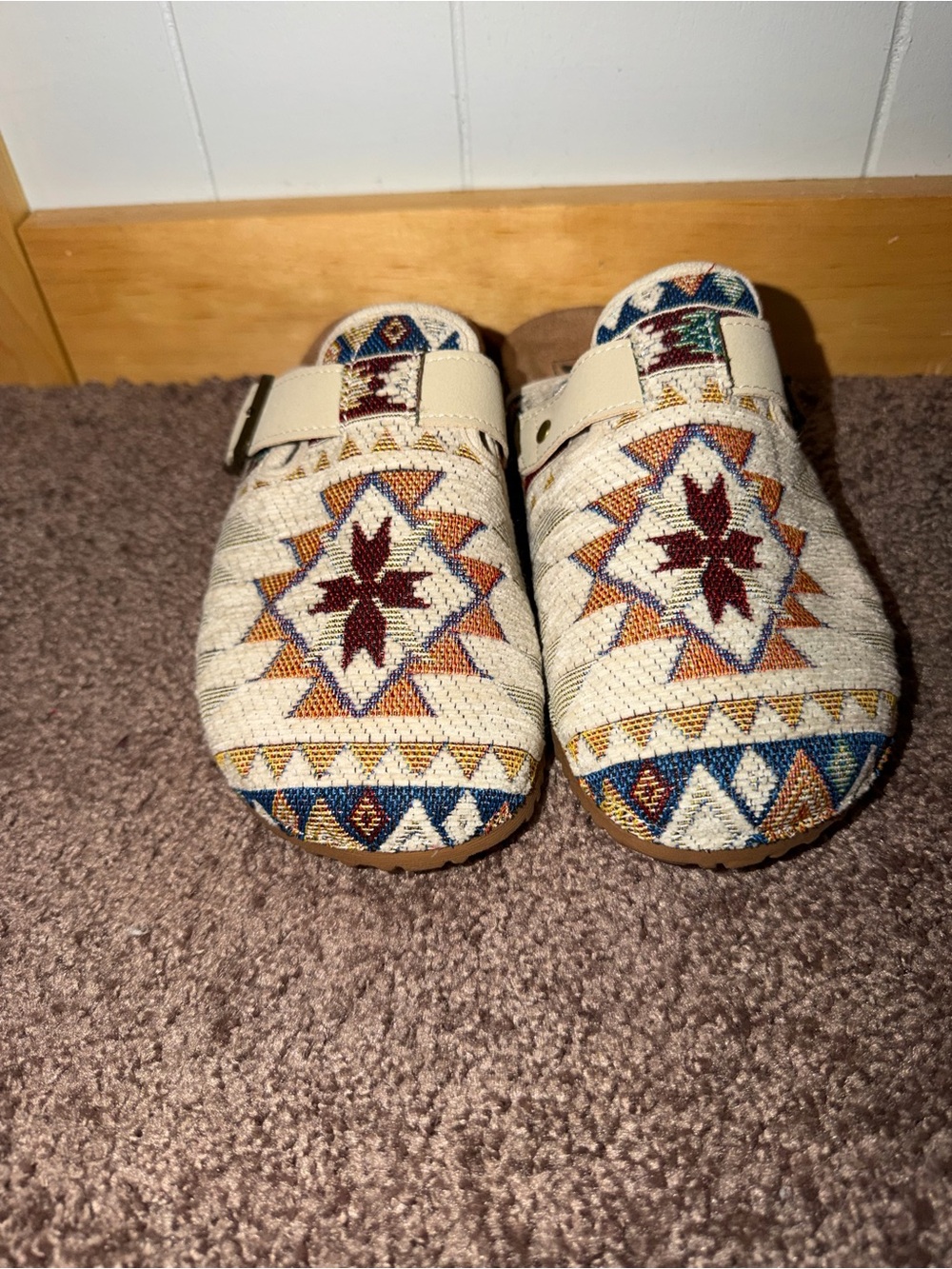 Dirty Laundry Aztec Slip on Clogs- New without Original Box- Size 5.5